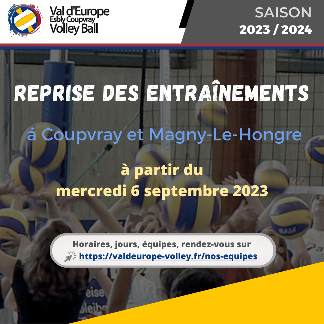 Reprise des entraînements